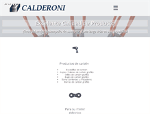 Tablet Screenshot of calderoni.com.mx
